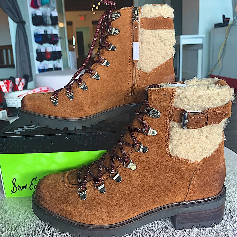 Brand new Sam Edelman Tenlee Faux Fur Hiker Boot